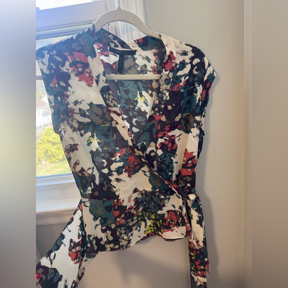 Floral Wrap Top from BCBGMAXAZRIA